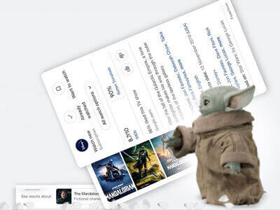 Easter Egg do Google The Mandalorian