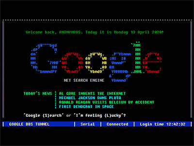 Terminal Google nos anos 1980