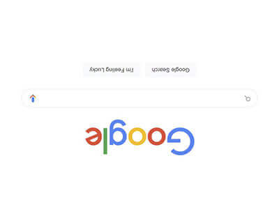əๅɓoo⅁ - Google de Cabeça para Baixo
